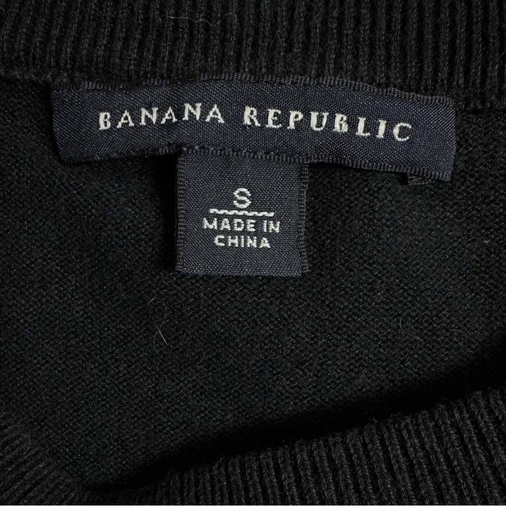 Banana Republic Black Knit Top Sleeveless Shell Black Size S - Picture 8 of 8